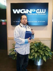 at wgn with book
