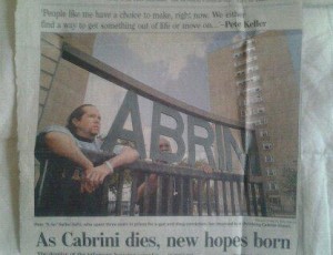 front of the trib